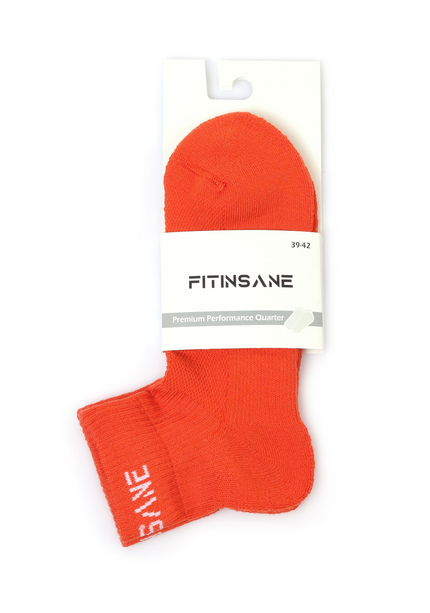 Premium Performance Quarter Sports Socks Orange