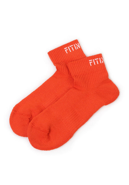 Premium Performance Quarter Trainer Sports Socks 3pk (Blue-Pink-Orange)