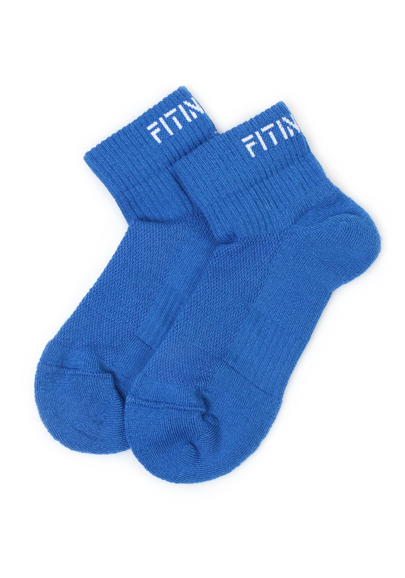 Premium Performance Quarter Trainer Sports Socks 2pk (Blue-Pink)